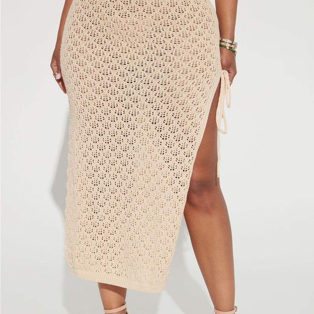 Fashion Nova Alondra Crochet Maxi Skirt